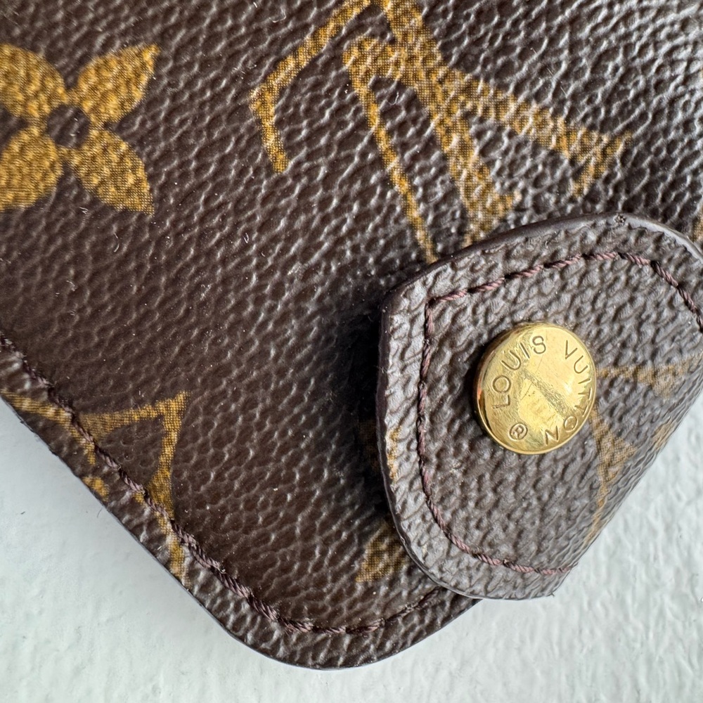 Louis Vuitton Monogram Eyewear Pouch in Dark Brown and Gold - Picture 3 of 8